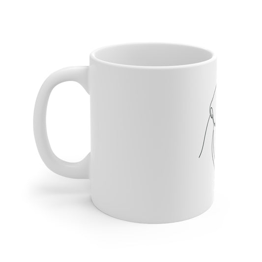 Pug Line-Art Mug (11oz)