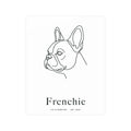 Frenchie Line-Art Poster with Wordmark