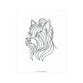 Yorkie Line-Art Poster