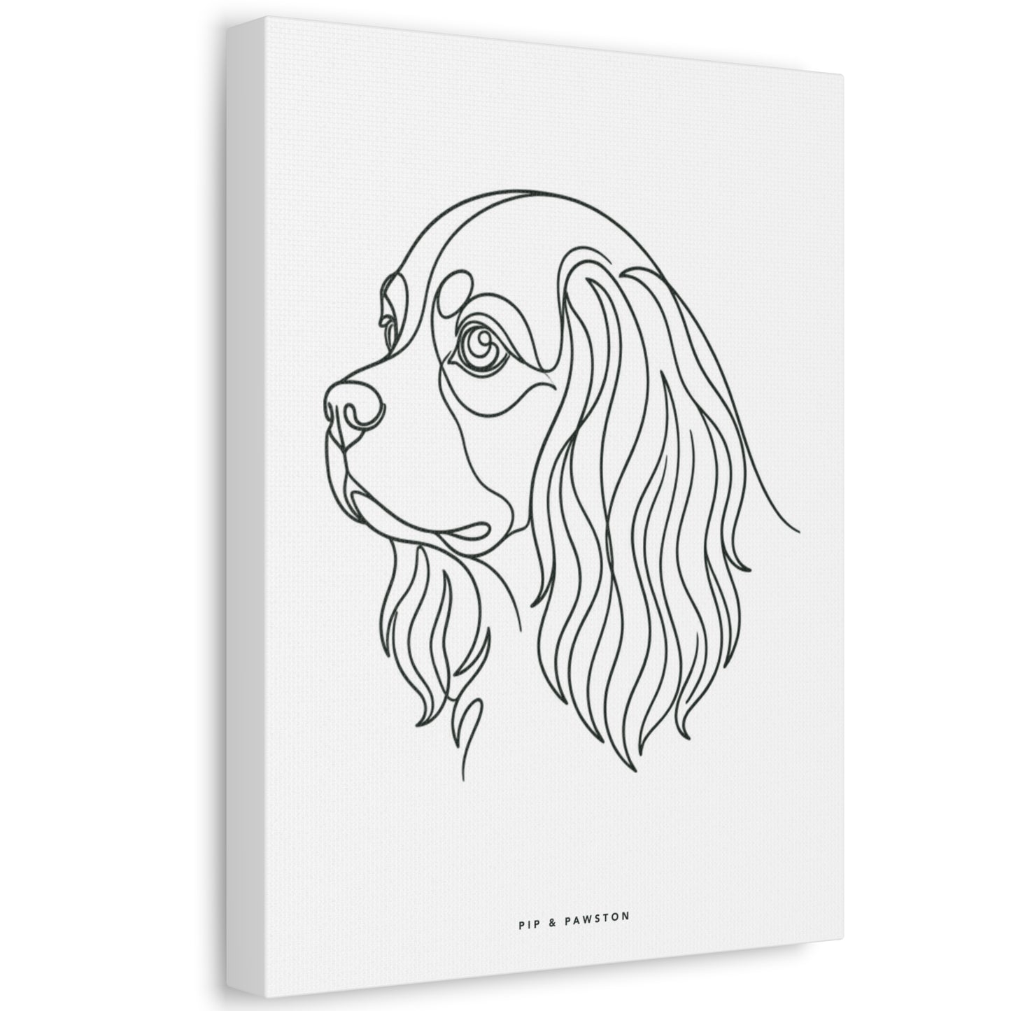 Cavalier Line-Art Canvas