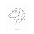Dachshund Line-Art Poster