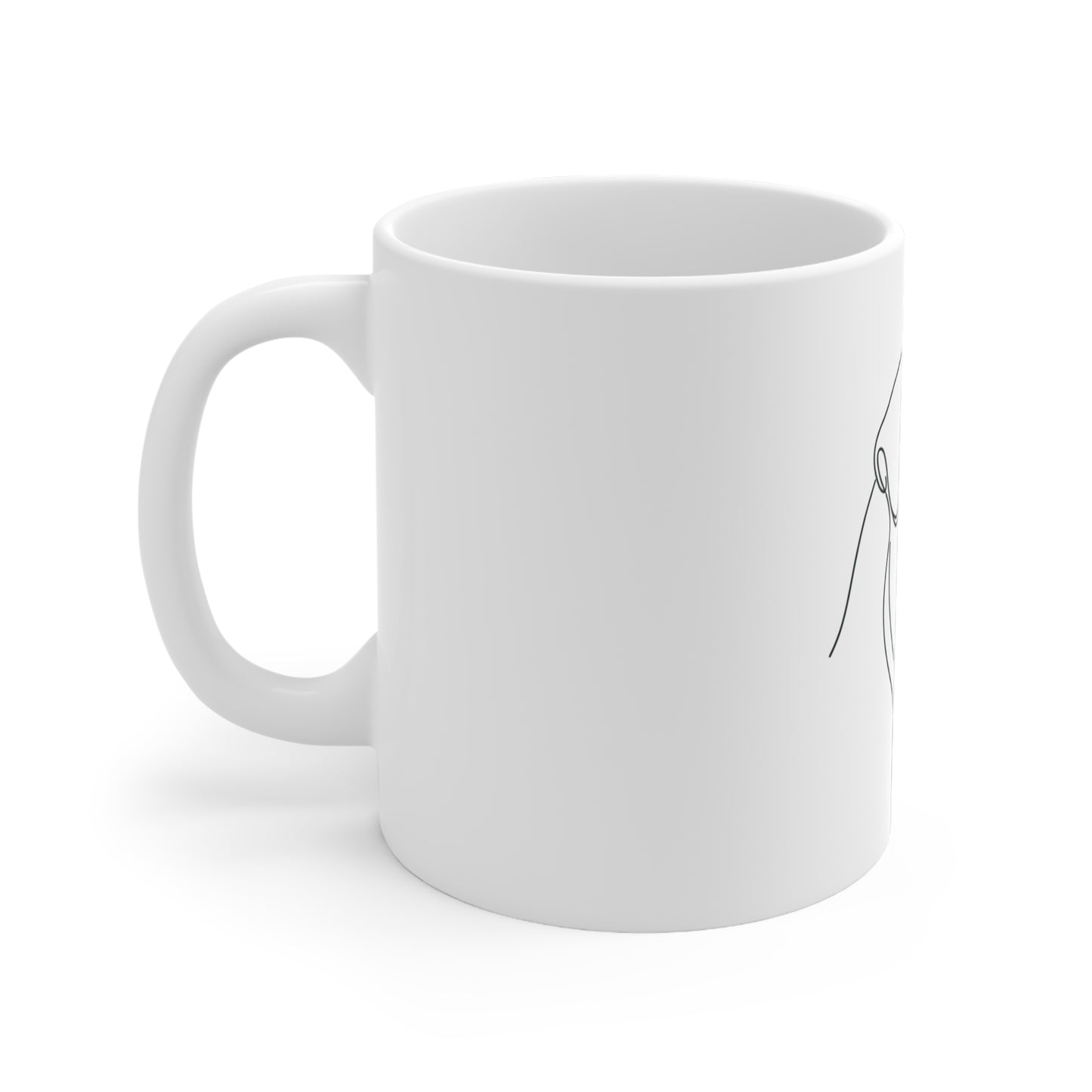 Pug Line-Art Mug (11oz)