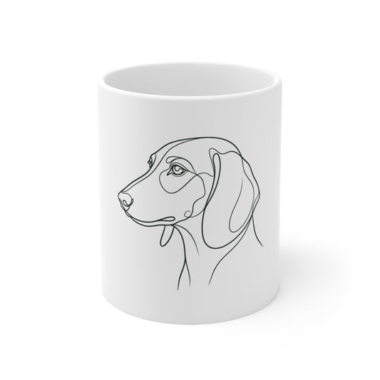 Doxie Line-Art Mug (11oz)