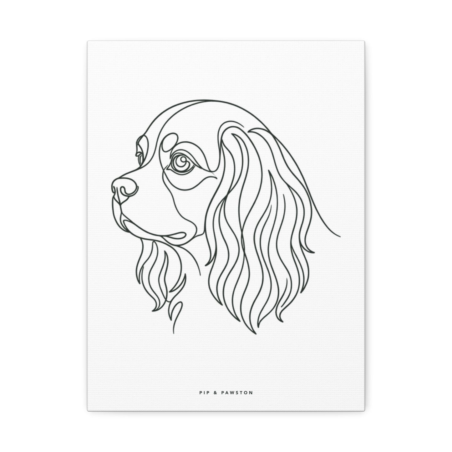 Cavalier Line-Art Canvas