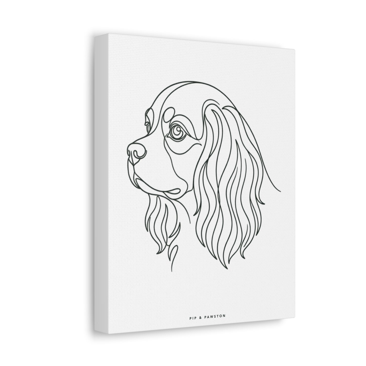 Cavalier Line-Art Canvas