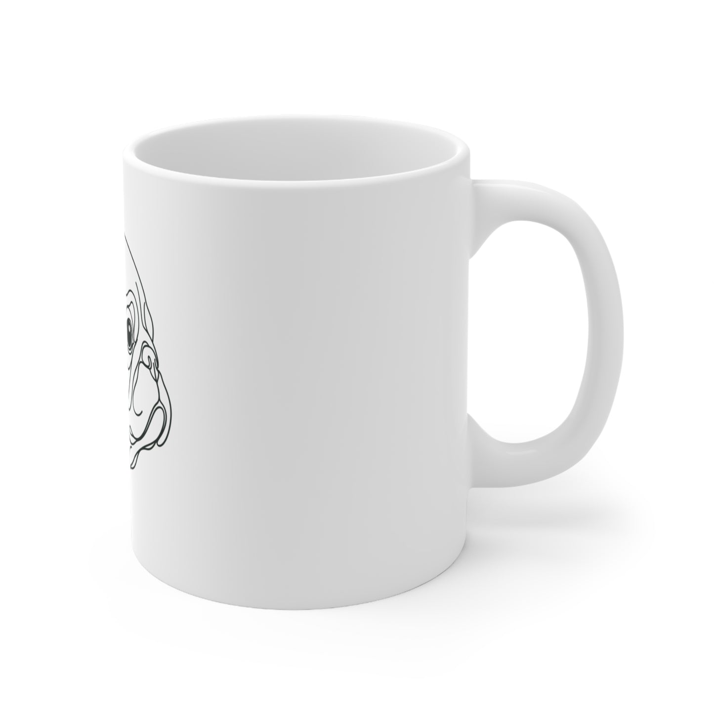 Pug Line-Art Mug (11oz)