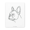 Frenchie Line-Art Canvas