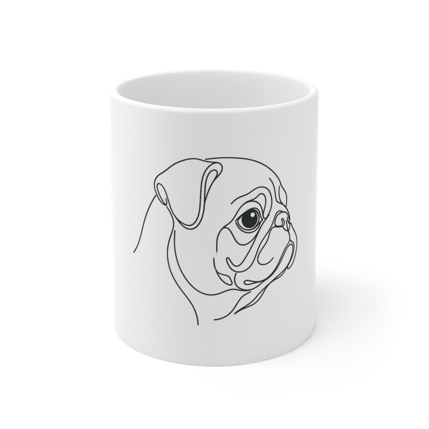 Pug Line-Art Mug (11oz)