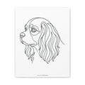 Cavalier Line-Art Canvas