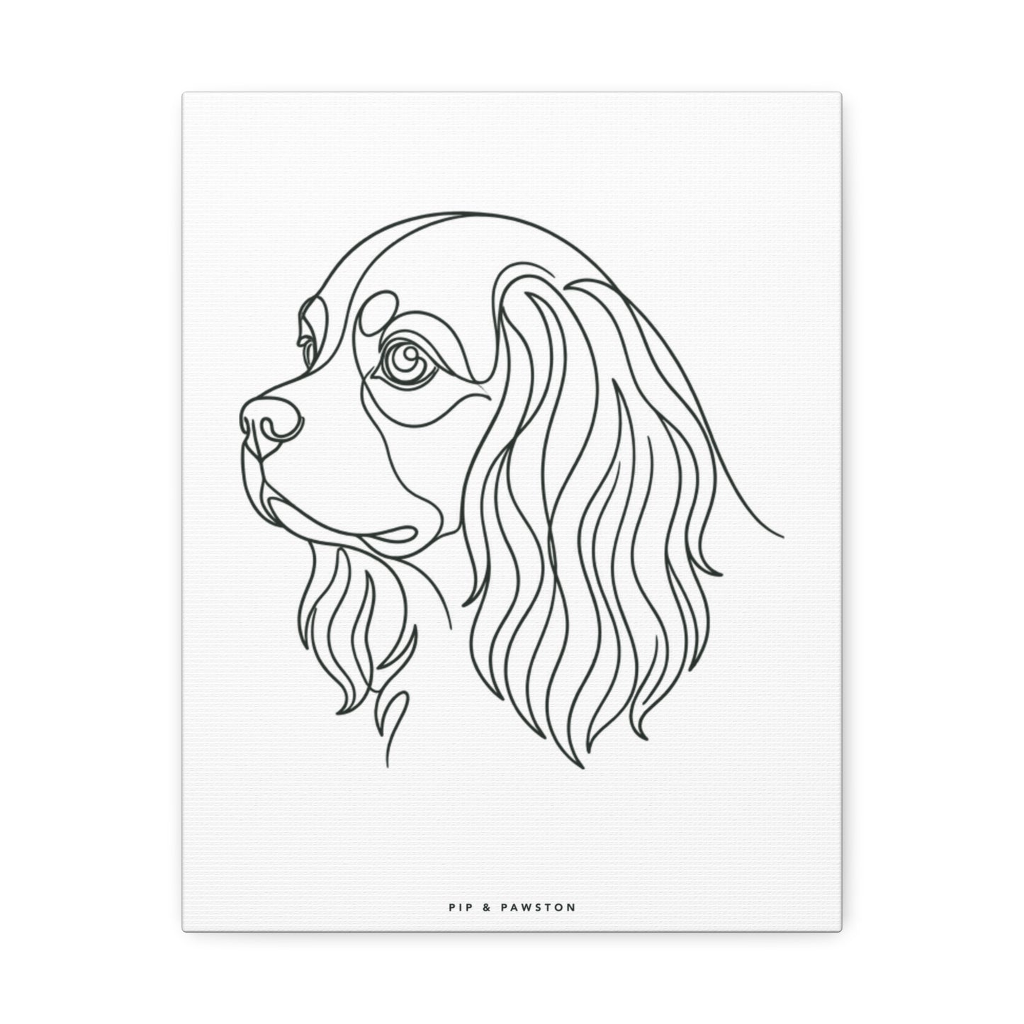 Cavalier Line-Art Canvas