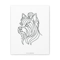 Yorkie Line-Art Canvas